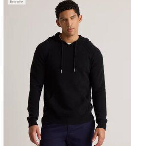 NWT Quince 100% Mongolian Cashmere Pullover Hoodie Black Men’s XXL